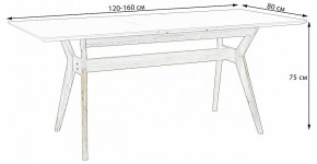 Стол обеденный Нарвик в Качканаре - kachkanar.mebel24.online | фото