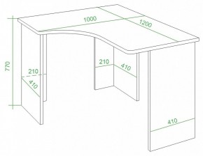 Стол письменный Домино Lite СКЛ-Угл120 в Качканаре - kachkanar.mebel24.online | фото 3