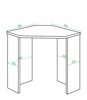 Стол письменный Домино Lite СКЛ-Угл70 в Качканаре - kachkanar.mebel24.online | фото 2