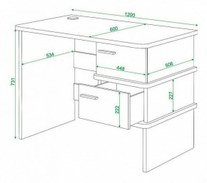 Стол письменный Домино нельсон СД-15С в Качканаре - kachkanar.mebel24.online | фото 3