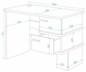 Стол письменный Домино СД-15 С в Качканаре - kachkanar.mebel24.online | фото 2