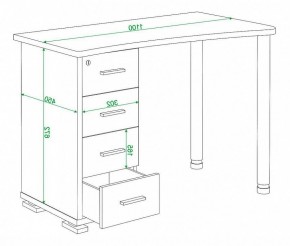 Стол письменный Домино СКМ-50 в Качканаре - kachkanar.mebel24.online | фото 6