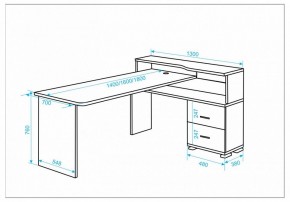 Стол письменный Домино СР-620/180 C в Качканаре - kachkanar.mebel24.online | фото 2