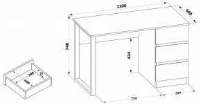 Стол письменный СПм-205 в Качканаре - kachkanar.mebel24.online | фото 4