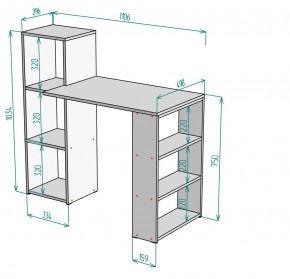 Стол письменный T109 в Качканаре - kachkanar.mebel24.online | фото 2
