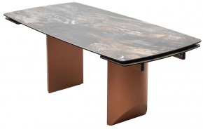 Стол ПУАНТО 200 TITANIUM LAWA NERO, керамика / МЕДЬ каркас М-City в Качканаре - kachkanar.mebel24.online | фото 8