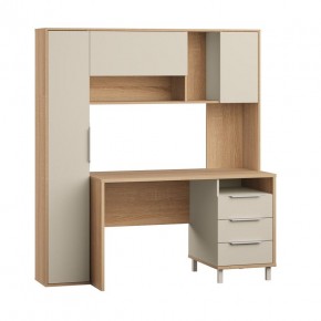 Стол рабочий 12.95 N Комфорт (Дуб сонома, Сатин 7045 PE) в Качканаре - kachkanar.mebel24.online | фото