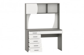 Стол рабочий СИГМА (графит/белый) в Качканаре - kachkanar.mebel24.online | фото 2