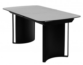 Стол RASMUS 160 TL-45 Белый мрамор, испанская керамика / черный каркас, ®DISAUR в Качканаре - kachkanar.mebel24.online | фото 1
