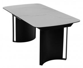 Стол RASMUS 160 TL-45 Белый мрамор, испанская керамика / черный каркас, ®DISAUR в Качканаре - kachkanar.mebel24.online | фото 3
