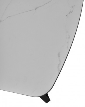 Стол RASMUS 160 TL-45 Белый мрамор, испанская керамика / черный каркас, ®DISAUR в Качканаре - kachkanar.mebel24.online | фото 6