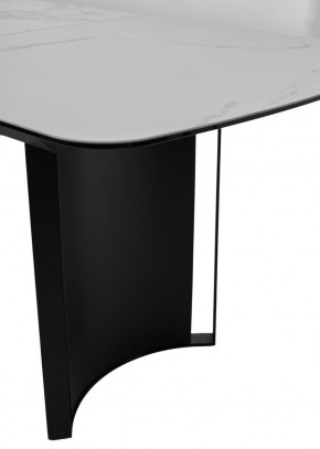 Стол RASMUS 160 TL-45 Белый мрамор, испанская керамика / черный каркас, ®DISAUR в Качканаре - kachkanar.mebel24.online | фото 7