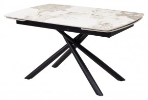 Стол RIVOLI 140 GLOSS LUXURY PANDORA SOLID CERAMIC / BLACK, ®DISAUR в Качканаре - kachkanar.mebel24.online | фото 1