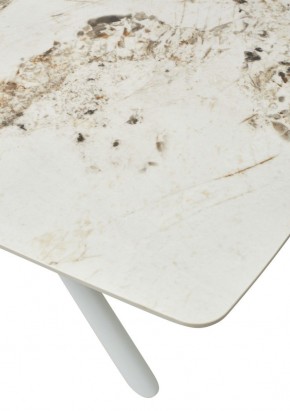 Стол RIVOLI 140 GLOSS LUXURY PANDORA SOLID CERAMIC / WHITE, ®DISAUR в Качканаре - kachkanar.mebel24.online | фото 10
