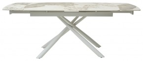 Стол RIVOLI 140 GLOSS LUXURY PANDORA SOLID CERAMIC / WHITE, ®DISAUR в Качканаре - kachkanar.mebel24.online | фото 3