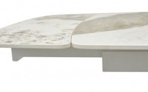 Стол RIVOLI 140 GLOSS LUXURY PANDORA SOLID CERAMIC / WHITE, ®DISAUR в Качканаре - kachkanar.mebel24.online | фото 4