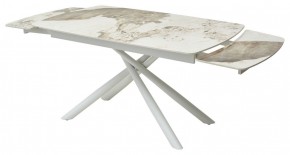Стол RIVOLI 140 GLOSS LUXURY PANDORA SOLID CERAMIC / WHITE, ®DISAUR в Качканаре - kachkanar.mebel24.online | фото 8
