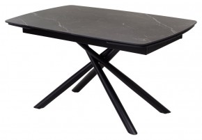 Стол RIVOLI 140 MATT BLACK MARBLE SOLID CERAMIC / BLACK, ®DISAUR в Качканаре - kachkanar.mebel24.online | фото 1