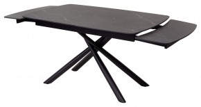 Стол RIVOLI 140 MATT BLACK MARBLE SOLID CERAMIC / BLACK, ®DISAUR в Качканаре - kachkanar.mebel24.online | фото 6