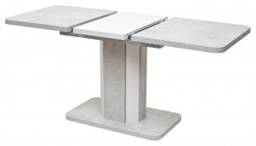 Стол STORK 120 Белый бетон/ Белый М-City в Качканаре - kachkanar.mebel24.online | фото 3