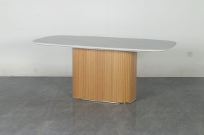 Стол TAMPA 180 цвет БЕЛЫЙ МРАМОР M326, керамика / Каркас OAK, ®DISAUR в Качканаре - kachkanar.mebel24.online | фото 10