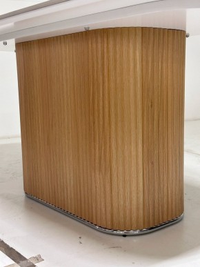 Стол TAMPA 180 цвет БЕЛЫЙ МРАМОР M326, керамика / Каркас OAK, ®DISAUR в Качканаре - kachkanar.mebel24.online | фото 4