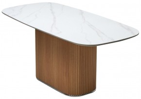 Стол TAMPA 180 цвет БЕЛЫЙ МРАМОР M326, керамика / Каркас OAK, ®DISAUR в Качканаре - kachkanar.mebel24.online | фото 7