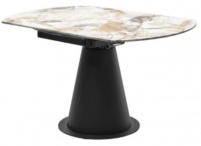 Стол TERAMO 135 GLOSS GRAND JADE SOLID CERAMIC, керамика, поворотн.механизм / Черный каркас, ®DISAUR в Качканаре - kachkanar.mebel24.online | фото 10