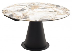 Стол TERAMO 135 GLOSS GRAND JADE SOLID CERAMIC, керамика, поворотн.механизм / Черный каркас, ®DISAUR в Качканаре - kachkanar.mebel24.online | фото 15