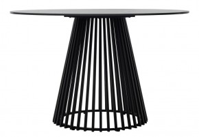 Стол TERNI 120 MATT BLACK MARBLE SOLID CERAMIC Черный мрамор матовый, керамика /Черн.каркас, ®DISAUR в Качканаре - kachkanar.mebel24.online | фото 7