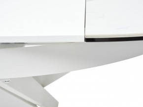 Стол TRENTO 120 HIGH GLOSS STATUARIO Белый мрамор глянцевый, керамика/ белый каркас, ®DISAUR в Качканаре - kachkanar.mebel24.online | фото 10