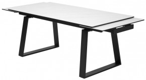 Стол VASTO 180 MARBLES KL-99 Белый мрамор матовый, итальянская керамика/ черный каркас, ®DISAUR в Качканаре - kachkanar.mebel24.online | фото 6