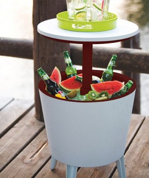 Столик-холодильник COOL BAR крем-шоколад в Качканаре - kachkanar.mebel24.online | фото 2