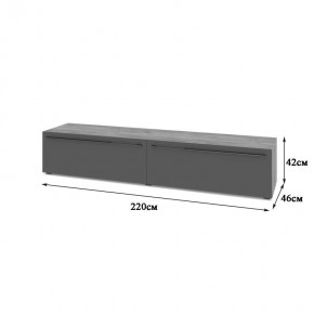 СТОУН С72 Тумба ТВ (золотой дуб/графит) в Качканаре - kachkanar.mebel24.online | фото 2