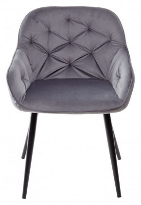 Стул BREEZE BLUVEL-14 GREY, велюр / черный каркас М-City в Качканаре - kachkanar.mebel24.online | фото 5