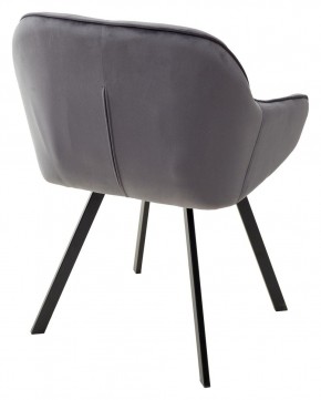 Стул GALE 360 град. поворот. BLUVEL-14 GREY, велюр/ черный каркас, М-City в Качканаре - kachkanar.mebel24.online | фото 3