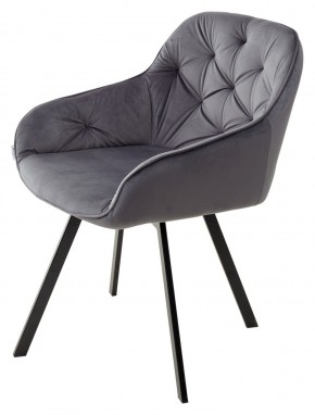 Стул GALE 360 град. поворот. BLUVEL-14 GREY, велюр/ черный каркас, М-City в Качканаре - kachkanar.mebel24.online | фото 5