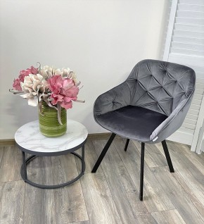 Стул GALE 360 град. поворот. BLUVEL-14 GREY, велюр/ черный каркас, М-City в Качканаре - kachkanar.mebel24.online | фото 8