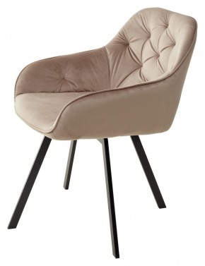 Стул GALE 360 град. поворот. BLUVEL-40 BEIGE, велюр/ черный каркас, М-City в Качканаре - kachkanar.mebel24.online | фото 5
