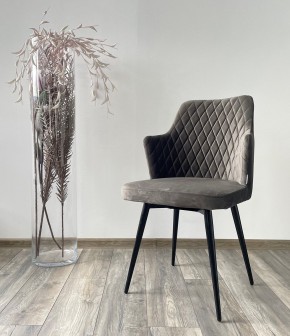 Стул HERMAN 360 град. ГРАФИТ #14, велюр / черный каркас М-City в Качканаре - kachkanar.mebel24.online | фото 2