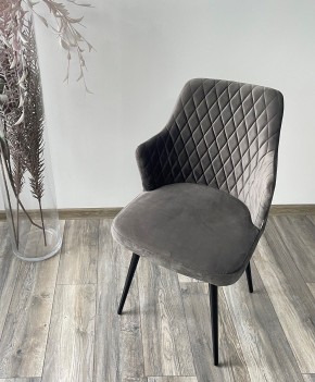 Стул HERMAN 360 град. ГРАФИТ #14, велюр / черный каркас М-City в Качканаре - kachkanar.mebel24.online | фото 3