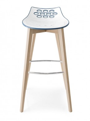 Стул JAM W CB/1487, ash.P19W OAK NATURAL/ P799-P11P WHITE/ GLOSSY NOUGAT в Качканаре - kachkanar.mebel24.online | фото