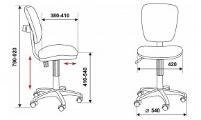 Стул компьютерный Бюрократ CH-204NX/26-28 черный в Качканаре - kachkanar.mebel24.online | фото