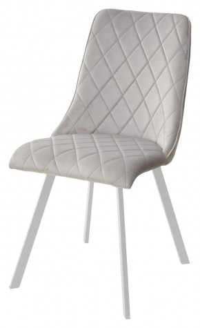 Стул TYCOON BLUVEL-03 LIGHT GREY / белый каркас М-City в Качканаре - kachkanar.mebel24.online | фото 1