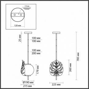 Светильник на штанге Odeon Light Jungle 4864/1 в Качканаре - kachkanar.mebel24.online | фото 3