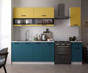 ТЕХНО Кухонный гарнитур 2,0 м Компоновка №2 в Качканаре - kachkanar.mebel24.online | фото 3