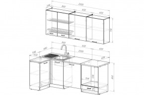 ТЕРЦИЯ Кухонный гарнитур Прайм 400 (1100*2000 мм) в Качканаре - kachkanar.mebel24.online | фото 2