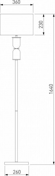 Торшер Eurosvet Caprera 01154/1 никель в Качканаре - kachkanar.mebel24.online | фото 2