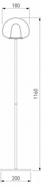 Торшер Eurosvet Twice 90327/1 черный в Качканаре - kachkanar.mebel24.online | фото