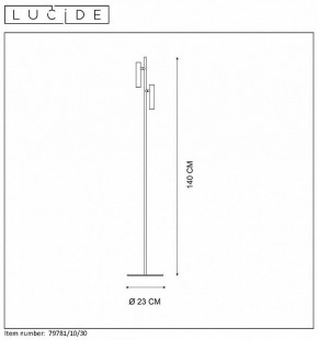 Торшер Lucide Philon 79781/10/30 в Качканаре - kachkanar.mebel24.online | фото 4